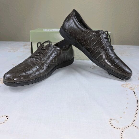 New VTG AntiPrint Lace up Oxford Brown - Picture 9 of 9